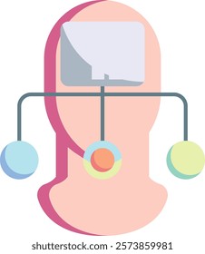 Framework Icon - Flat Color Style - Critical Thinking Theme