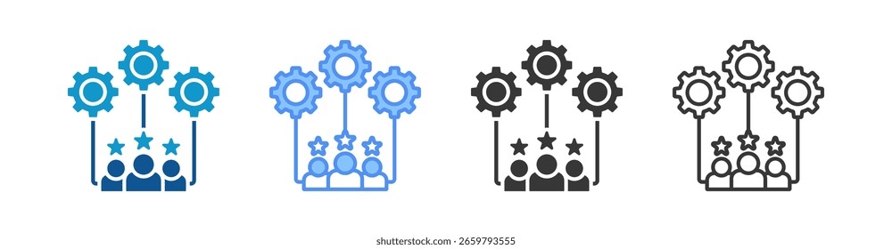 Conjunto de Vários Estilos do Ícone de Estrutura