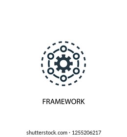 Framework icon. Simple element illustration. Framework concept symbol design. Can be used for web and mobile.