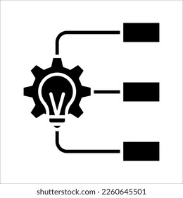 framework icons symbol vector elements for infographic web, gear vector icon, vector illustration on white background