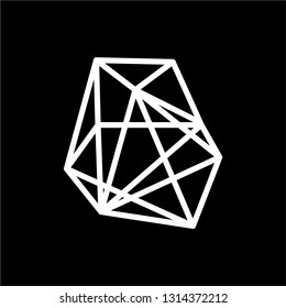 framework logo design inspiration . polygon diamond logo . logo template