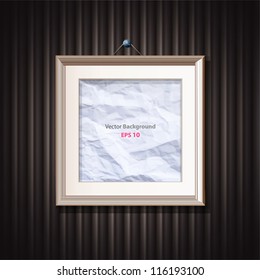 Framework on shadow background. Vector design.