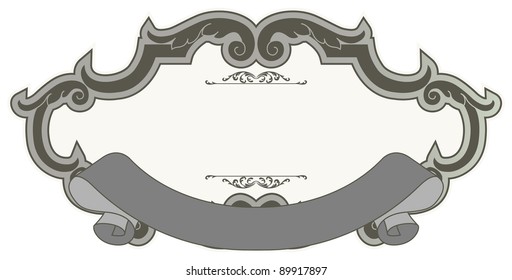 Framework with a pattern in style the Vintage