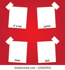 framework for the photo album. vector set. eps10