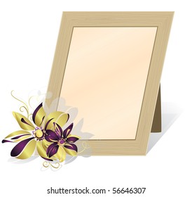 Framework for the photos, isolated on a white background. Vector illustration