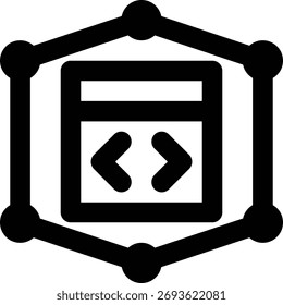 Framework, Programming Framework, Programming Outline Icon