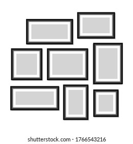 Framework set icons. Graphic template. Vector illustration