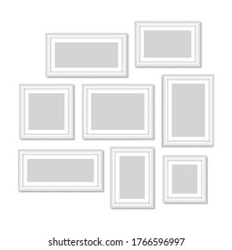 Framework set icons. Graphic template. Vector illustration