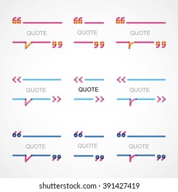 framework for the text with different quotes