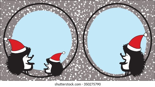 Framework vector with New Year's subject