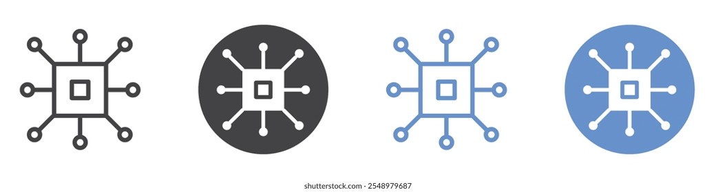 Frameworks icon flat line symbol set.
