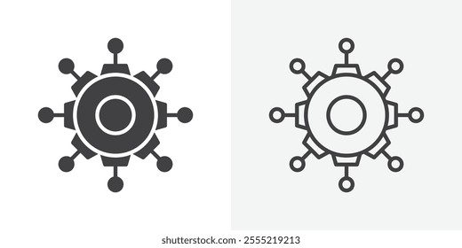 Frameworks icon. outlined vector style.