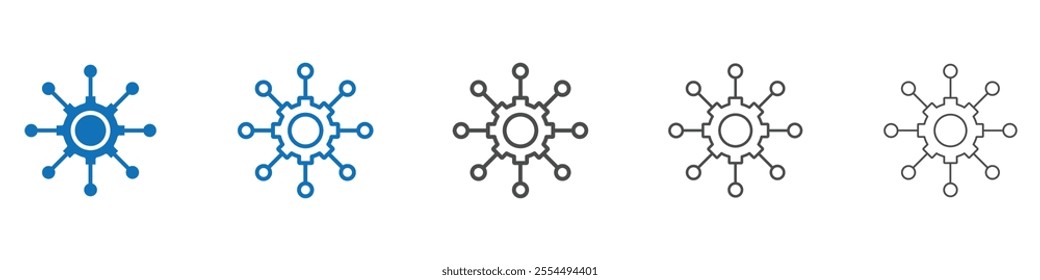 Frameworks icon vector set collection for web