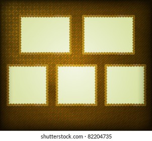 Frameworks for a photo, grunge fabric background