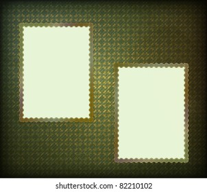 Frameworks for a photo, grunge fabric background