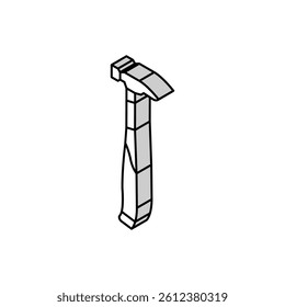framing hammer tool isometric icon vector. framing hammer tool sign. isolated symbol illustration
