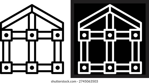 framing web icon multiple style collection