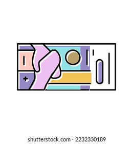 vector de icono de color franc chf. signo franc chf. ilustración de símbolo aislado