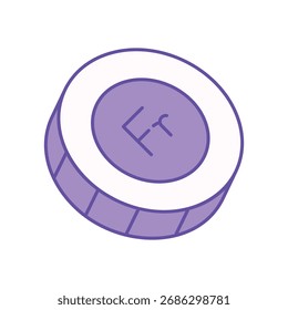 Icono de Franc Ilustración vectorial limpia y moderna