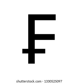 franc icon. franc sign. money.  vector