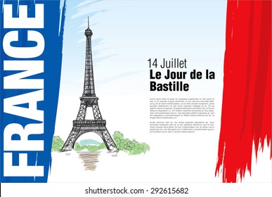 France. 14 july. Happy Bastille Day!