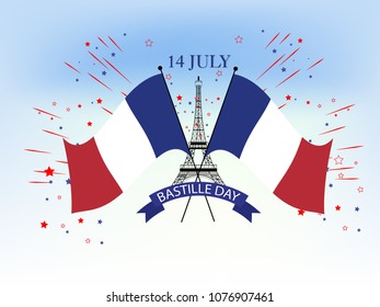 France, 14 th of July. Happy Bastille Day.
