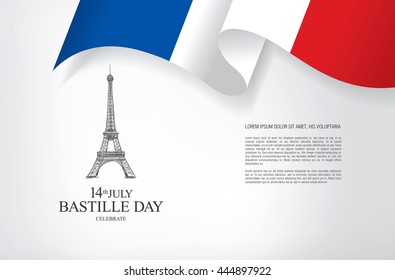 France. 14 th of July. Happy Bastille Day.