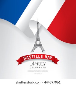 France. 14 th of July. Happy Bastille Day.