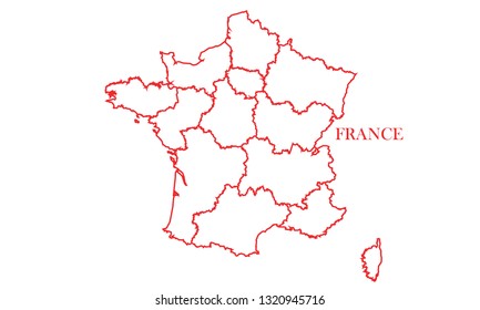 France 2016 red line map