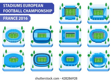 France 2016. Stadiums european football championship