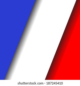 France 3d square Button 