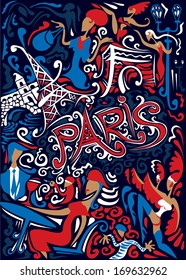 France Abstract Art , Paris (Vector)