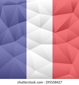 France abstract background consisting of triangles