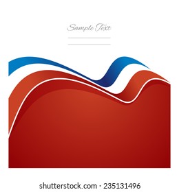 France abstract flag ribbon vector