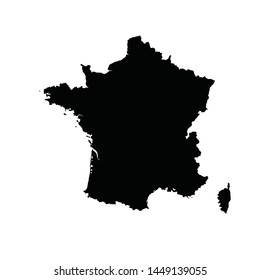 France abstract maps logo template