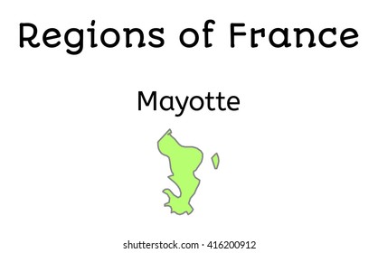 France administrative map of Mayotte