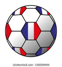 France ball with flag