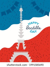 france Bastille day with eiffel tower