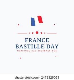 France bastille day independence day celebration graphics template