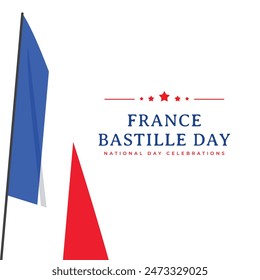 France bastille day independence day celebration graphics template