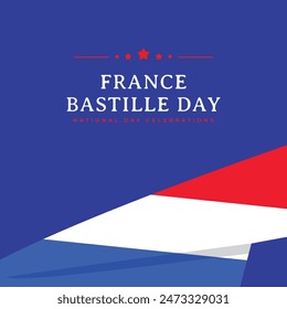 France bastille day independence day celebration graphics template