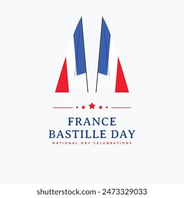 France bastille day independence day celebration graphics template