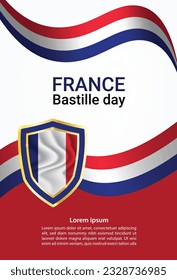 France Bastille day social media template