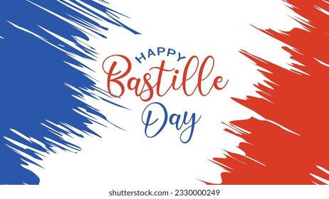 France Bastille day vector banner, greeting card. Creative vector Illustration,Card,Banner Or Poster For The French National Day.Happy Bastille Day