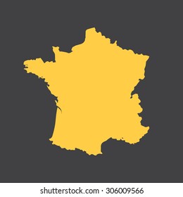 France border,map. Vector illustration EPS8.