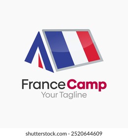 Modelo de Design de Logotipo de Campo da França. Bom para negócios, agência, comunidade e organização
