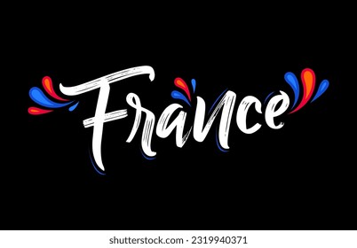 France Celebration Patriotic Banner design French flag colors