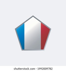 France country flag design for euro. Euro Flag vector illustrator