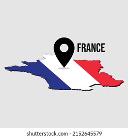 France country map perfect to used for infographic
