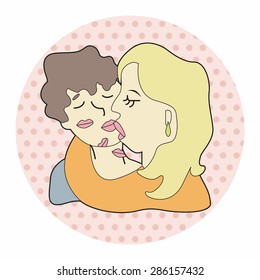 france couple theme elements vector,eps